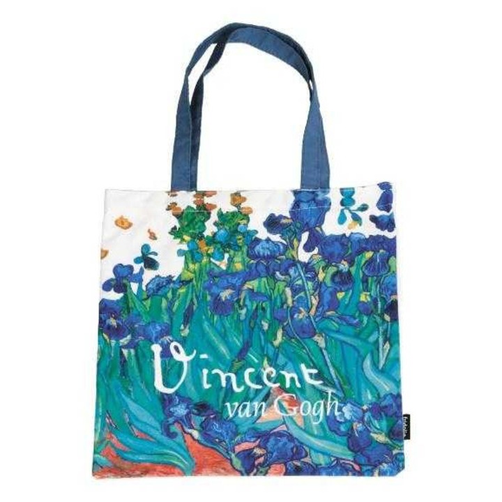 Пъзел Fridolin - Торба Van Gogh Ирис, 38x40 см, 100% полиестер, многоцветна