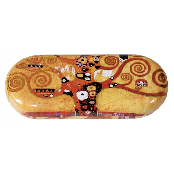 Калъф за очила Fridolin Klimt, метален и текстилен, 16x6.6x2.8cm, стилен аксесоар