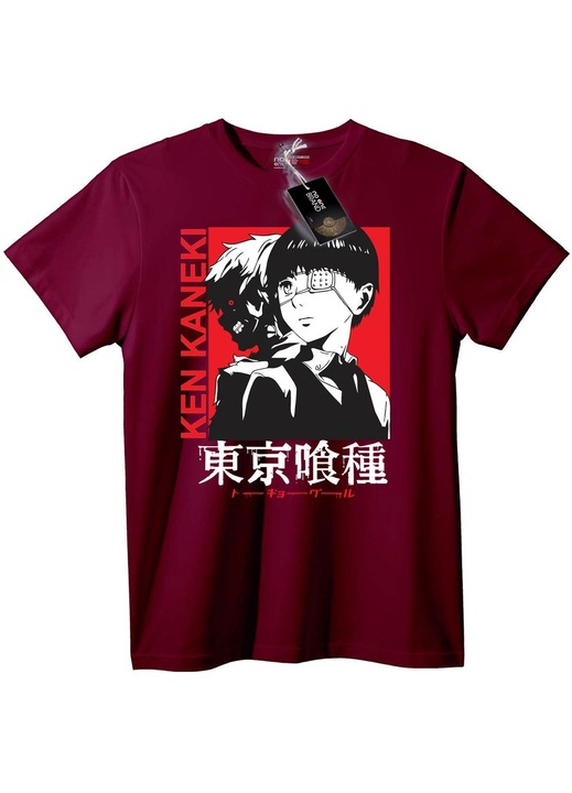 Tokyo Ghoul Ken Kaneki póló, Bordó