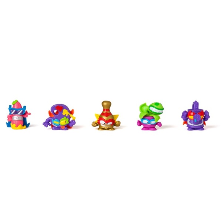 Камък за игра SuperThings Kazoom Power, комплект с 5 фигурки, златен SuperLeader, размер 0.34m