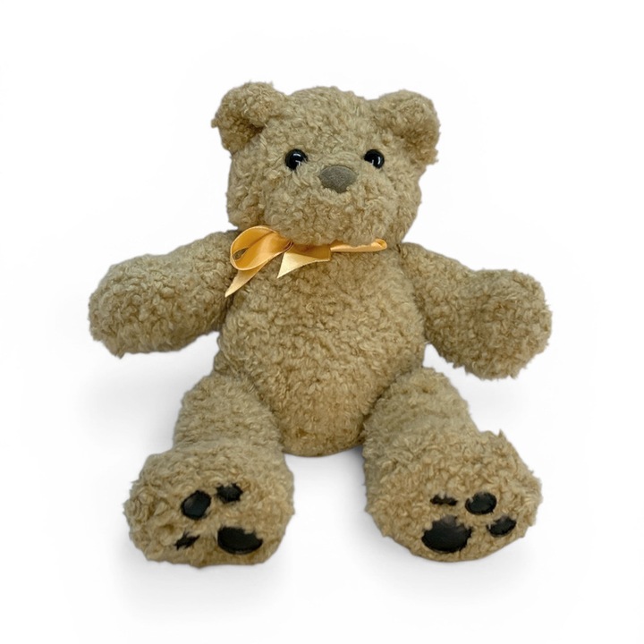 Плюшена играчка Chippo 21-99-388, Мече с панделка, Мек плюш, 30 см, Кафяв