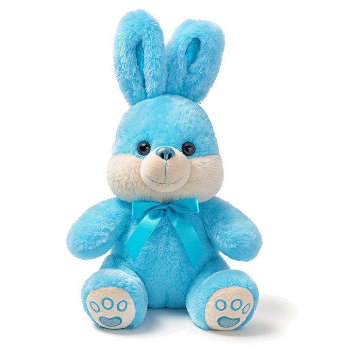 Плюшена играчка Chippo Заек с блестящо носле 25160-45, 45 см, Син