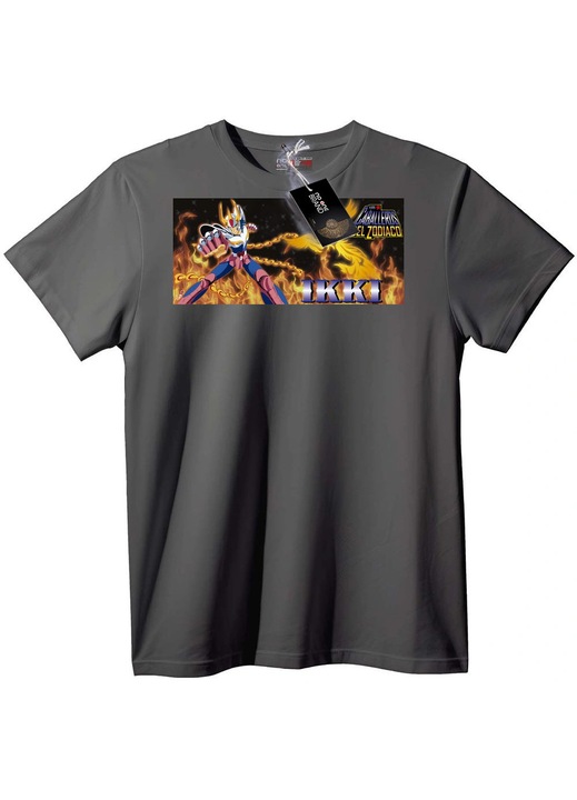 Ikki Saint Seiya Anime póló, Szürke