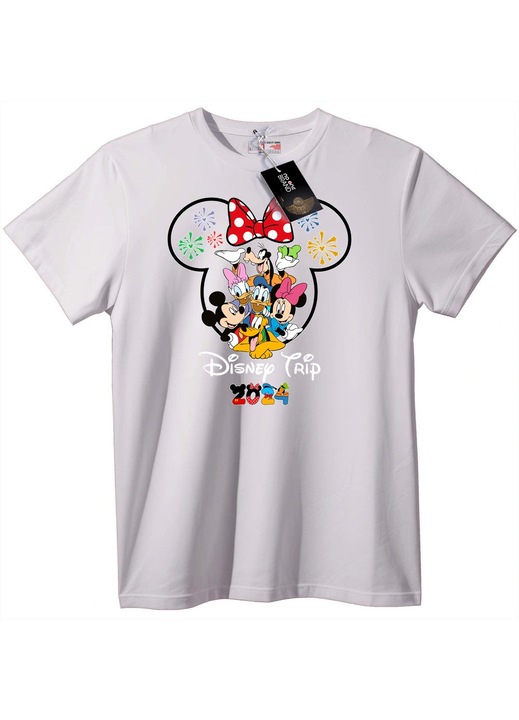 Disney póló, utazás 2024, fehér, 2XL