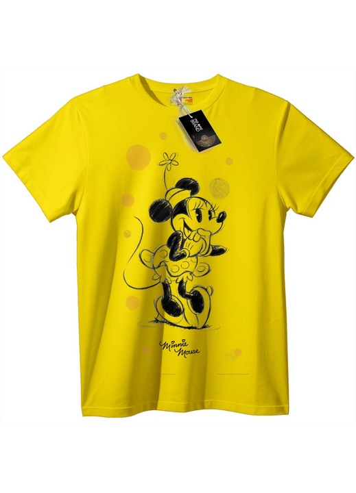 Mickey Mouse vázlatos póló, Sárga