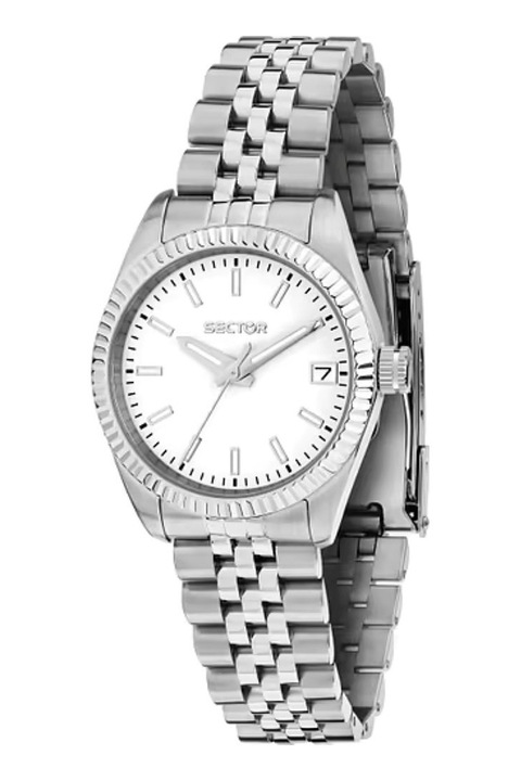 Sector, Kvarc karóra logós számlappal, Ezüstszín