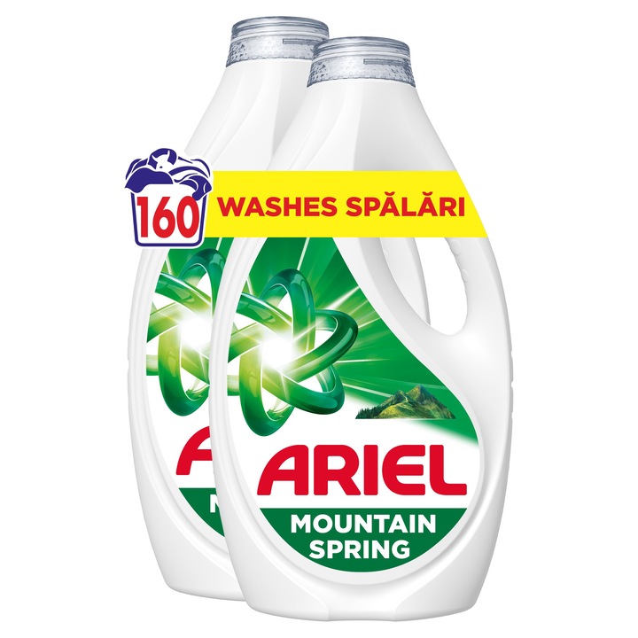 Ariel Mountain Spring folyékony mosószer, 160 mosás