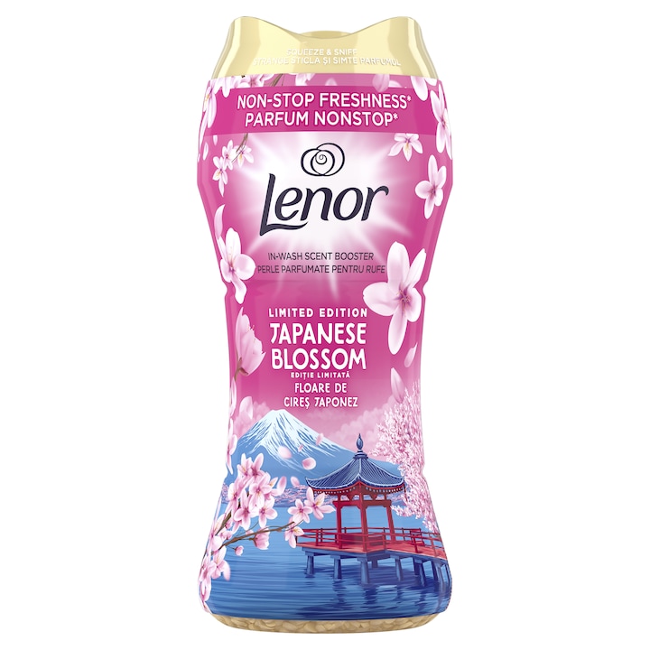 Perle parfumate pentru rufe Lenor Editie Limitata Japanese Blossom, 195 gr
