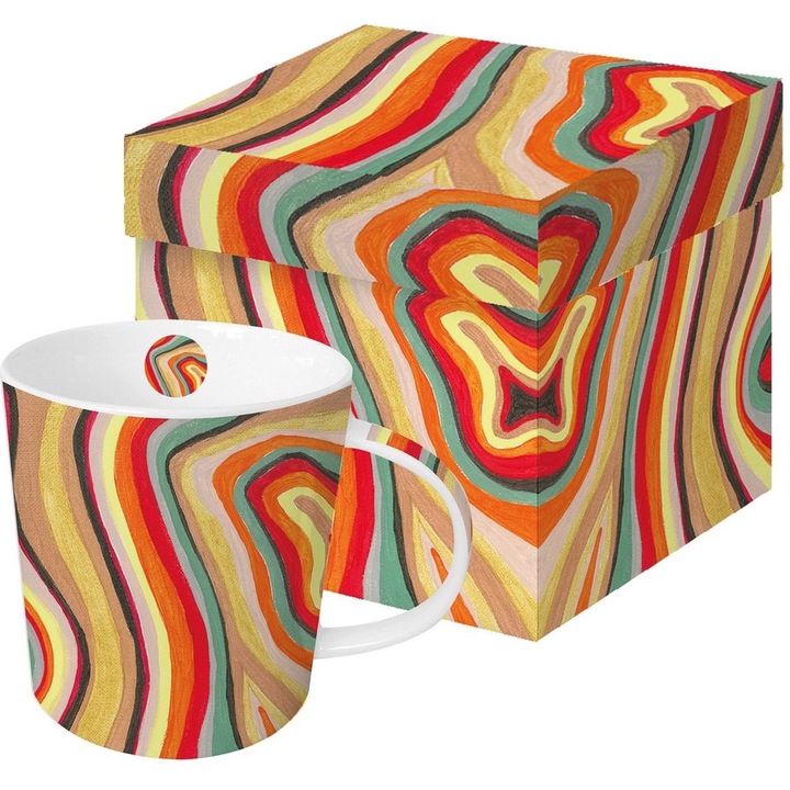 Cana - Trend GB - Colorful Stripes, Portelan, Portocaliu