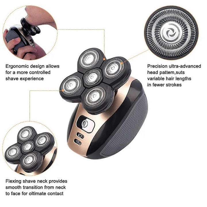 2 db borotvapenge készlet, fekete, vízálló kialakítás, automata élezési technológia