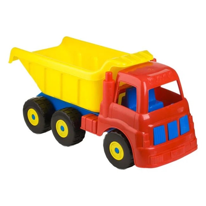 Camion de Santier Mare Plastic Galben Rosu 60cm 3+ Ani