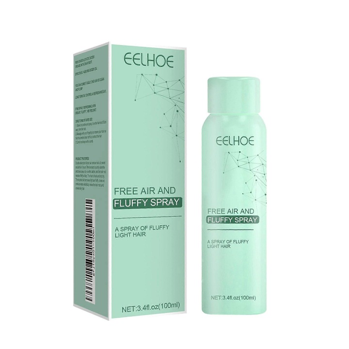 Spray uscare par, EELHOE Spray pentru uscare fara sampon, volum aerisit, fara ulei
