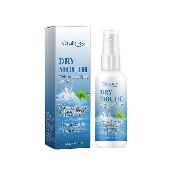 ORALHOE szájhigiéniai és hidratáló spray, citrom kivonattal és glicerinnel, 60ml