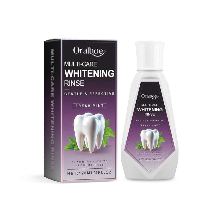 Szájvíz, Oralhoe, 120ml, kamilla kivonattal és glicerinnel, fogápoláshoz