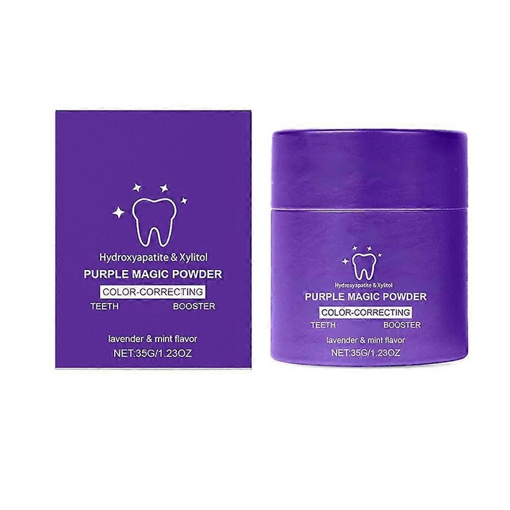 Fogfehérítő por, Oralhoe, természetes formula, 35g, érzékeny fogakra