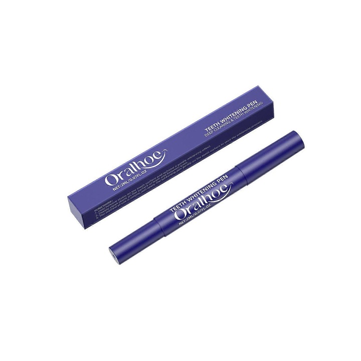 Oralhoe fogápoló toll, fehérítő gél, mentás, 10ml
