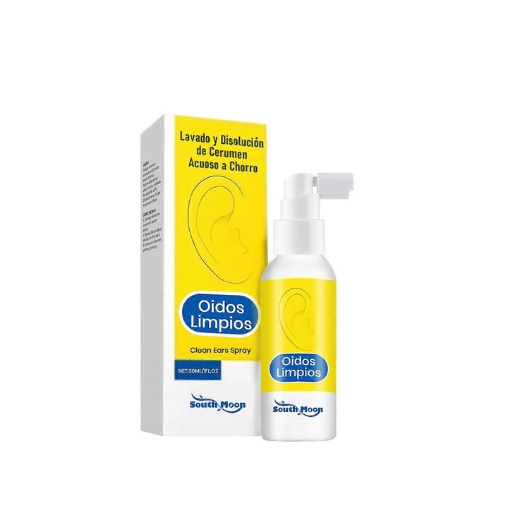 South Moon 30ml fültisztító spray, Hamamelis és Aloe Vera kivonatokkal, mindennapi ápoláshoz