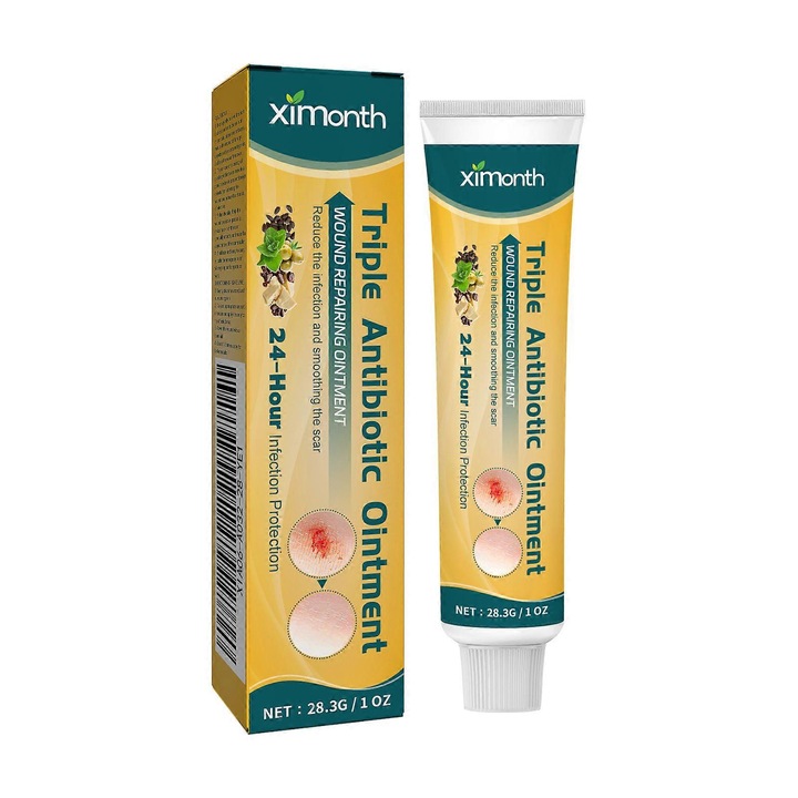 Unguent antibiotic Ximonth, 28g, protectie impotriva infectiilor, minimizare cicatrici, 2 buc
