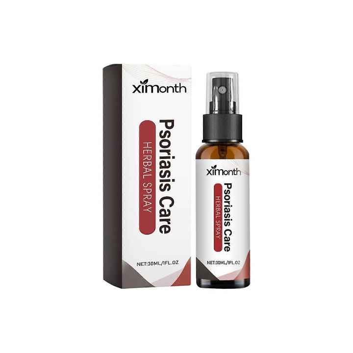 Psoriasis kezelő spray, Ximonth, 30ml, 2.7x10.7cm, 50g, édesgyökér kivonat, aloe vera, menta