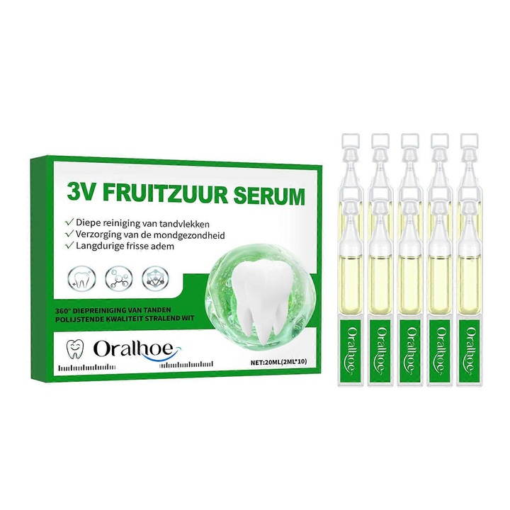 Oralhoe szájvíz fogfehérítéshez, nyírfakéreg kivonattal és szódabikarbónával, 250ml