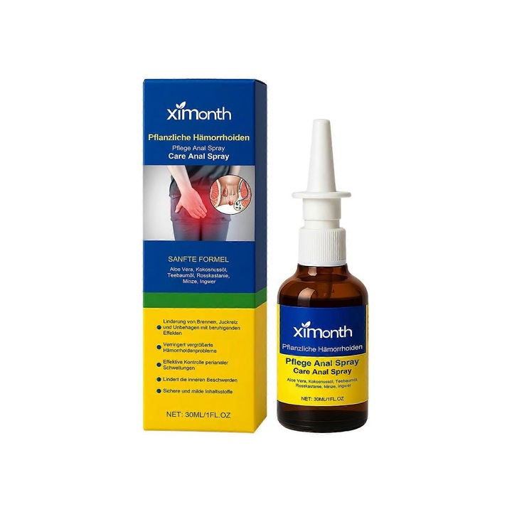 Ximonth testápoló spray, növényi alapú formula, aloe vera, kókuszolaj, teafaolaj
