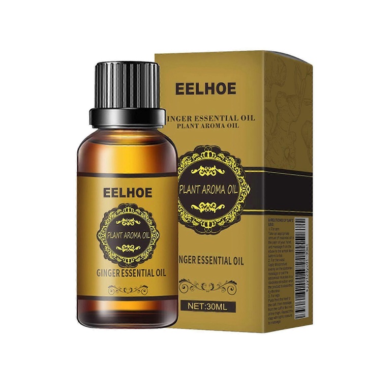 EELHOE gyömbéres testolaj, melegítő masszázs formula, 100ml