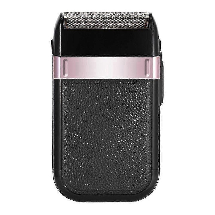 Ras electric, 3W, 9.80x5.80x3.20cm, negru, set cu cablu USB si perie de curatare