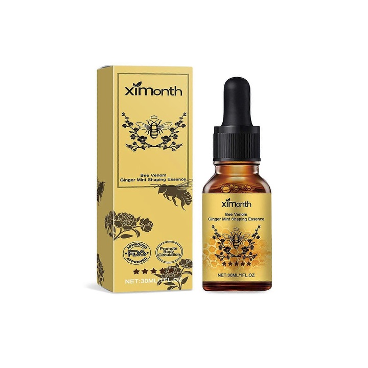 Esenta de ingrijire cu ghimbir si menta Ximonth, reduce celulita, imbunatateste circulatia, 200ml