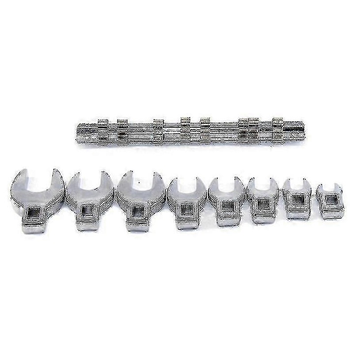 Set chei crows foot 3/8", 10-22mm, otel carbon, cu suport de depozitare