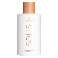 Lapte autobronzant natural, COCOSOLIS SOLIS, 200ml, hidratare profunda, efect anti-aging, aroma de latte caramelizat