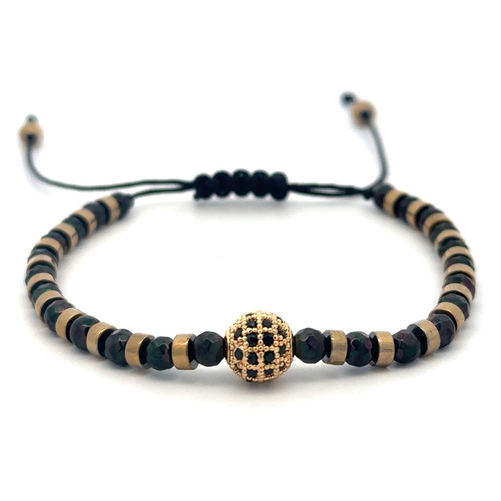 Bratara Talisman, placata cu aur 18 k