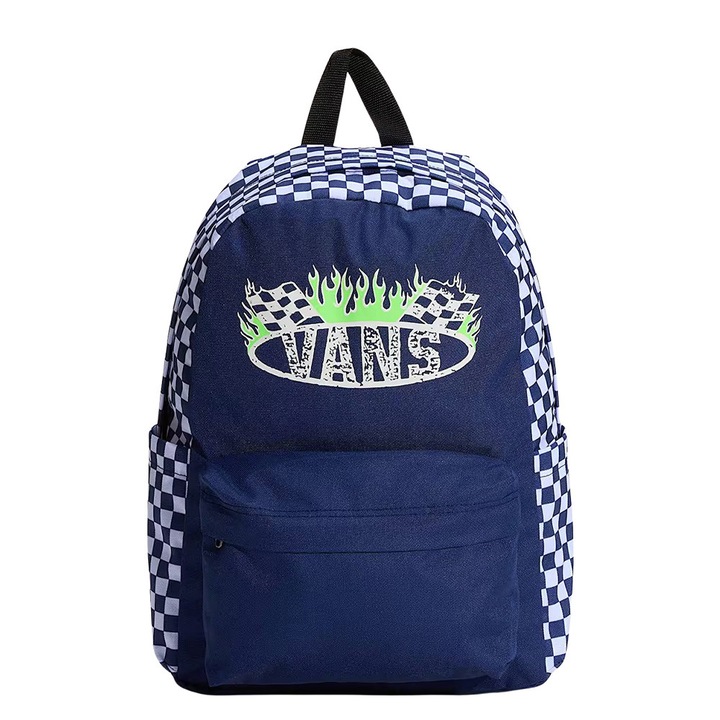 Gyerek hátizsák, Vans, Old Skool Grom, 18L, sakktábla mintás, 15.5"x11.5"x4.5"