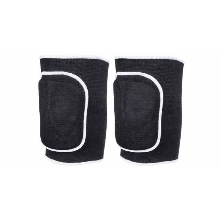 Genunchiere volei Merco KN04, elastice, negru, 21x14cm, set 1 pereche