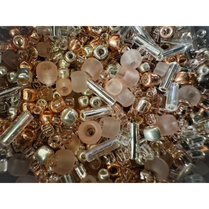 Margele japoneze din sticla pentru bijuterii, multi mix 30g, culoare 3213