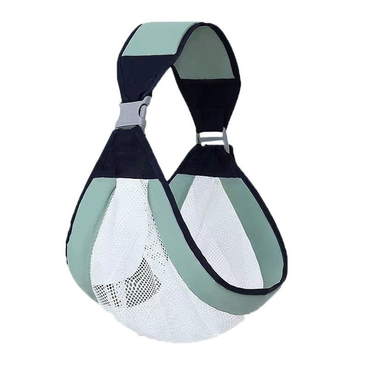 Marsupiu multifunctional, ajustabil, moale si respirabil, pentru bebelusi pana la 20 kg, verde