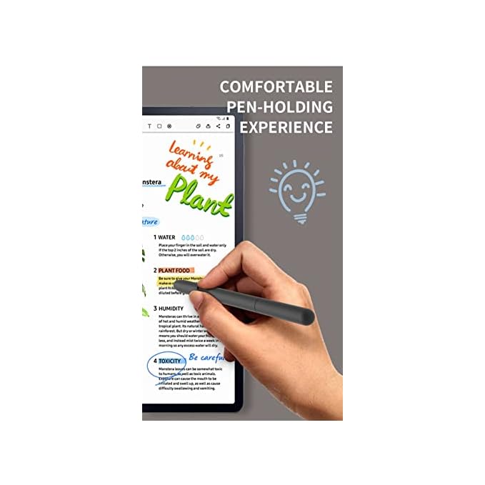 Husa de protectie din silicon pentru S Pen Samsung Galaxy Tab S7 FE/S7/S7 Plus/S8/S8 Plus/S8 Ultra, roz, ultra-subtire