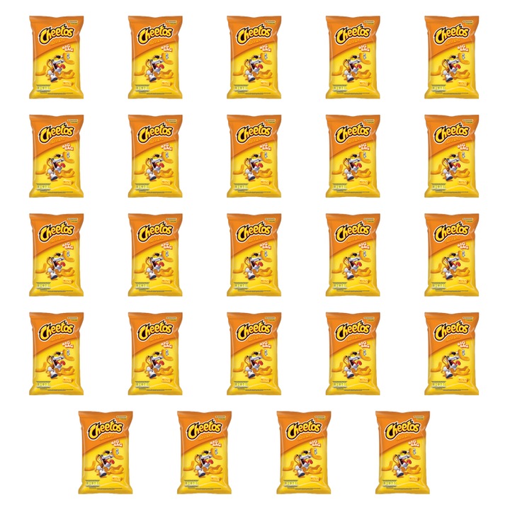 Chipsuri de porumb, Cheetos, set 24 x 85 g, aroma de branza, Polonia