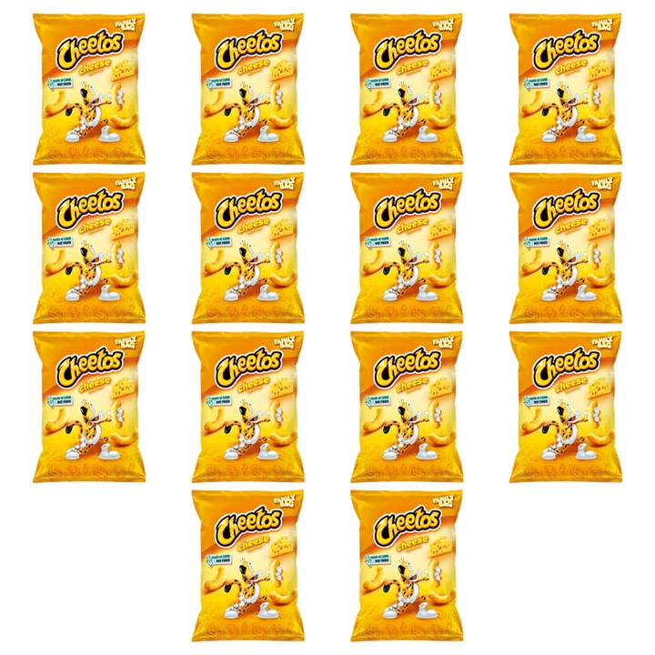 Chipsuri Cheetos, brânză, set de 14 pachete, 130 g fiecare