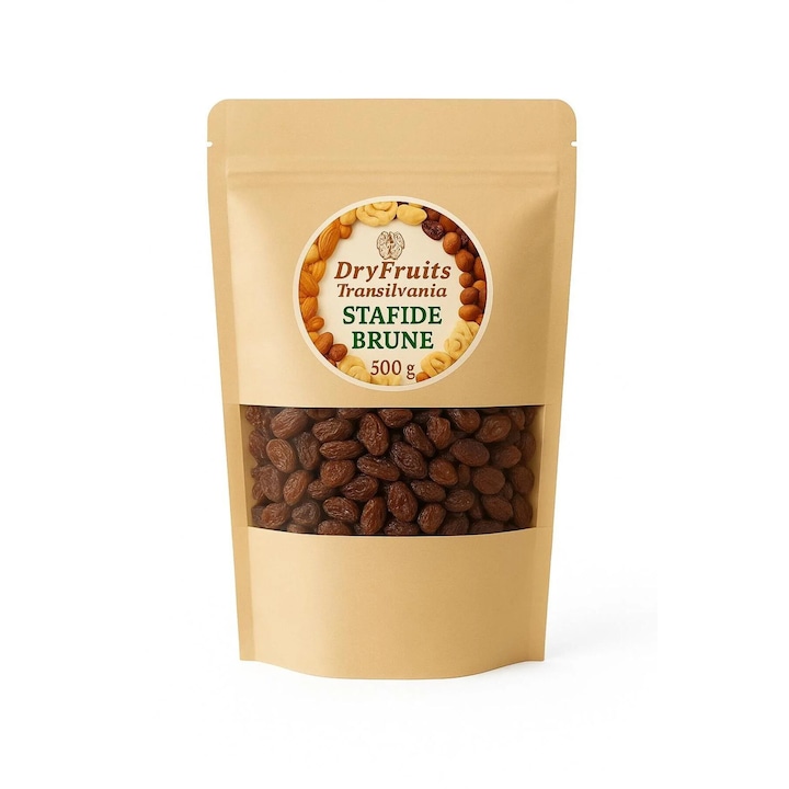 Stafide, DRY FRUITS TRANSILVANIA, Satfide brune 500 g