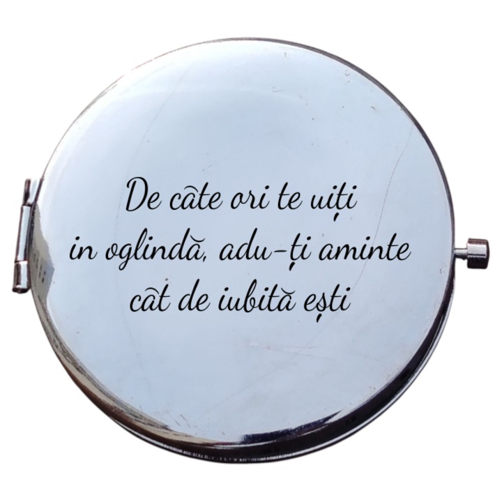 Oglinda poseta personalizata mesaj – De cate ori te uiti in oglinda adu-ti aminte cat de iubita esti