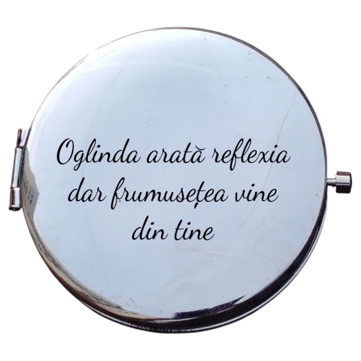 Oglinda poseta personalizata text - Oglinda arata reflexia, dar frumusetea vine din tine