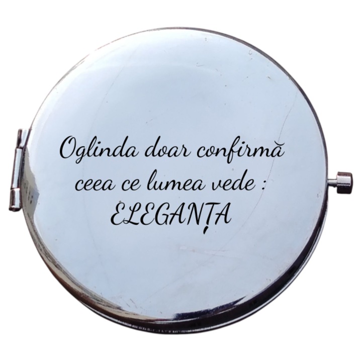 Oglinda poseta personalizata mesaj – Oglinda doar confirma ceea ce lumea vede: ELEGANTA