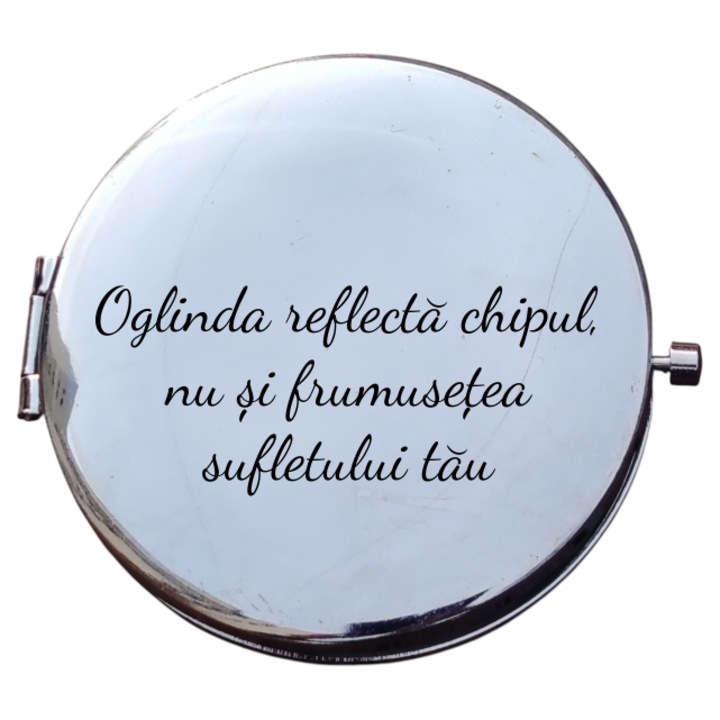Oglinda poseta personalizata mesaj – Oglinda reflecta chipul, nu si frumusetea sufletului tau