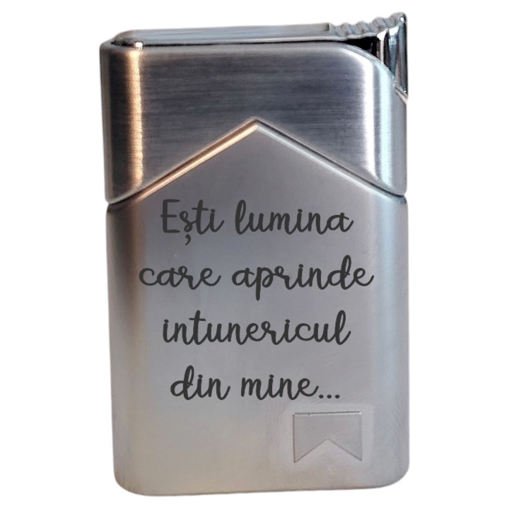 Bricheta personalizata cu text – Esti lumina care aprinde intunericul din mine