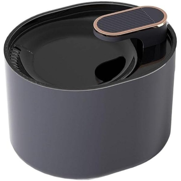 Automata vízadagoló macskáknak és kutyáknak, Purrfect 3L, Csendes vízkút, Elektromos tál állatoknak, Fekete