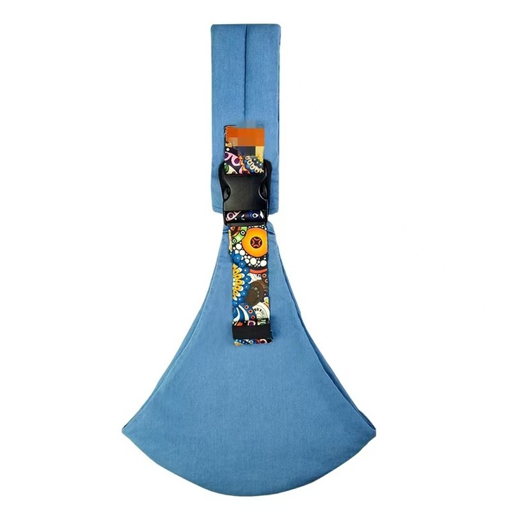 Marsupiu pentru bebelusi, ajustabil, multifunctional, usor, albastru deschis, pentru varste intre 0-36 luni