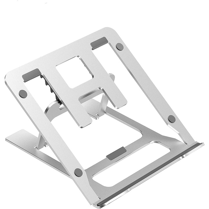 Suport ajustabil pentru tableta grafica, 10-15.6 inch, 5 unghiuri, aluminiu, compact, usor, pliabil