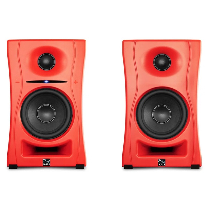 Boxe Bluetooth Kali Audio LP-UNF-R, set 2 unități, frecvență 39-25000 Hz, culoare roșie