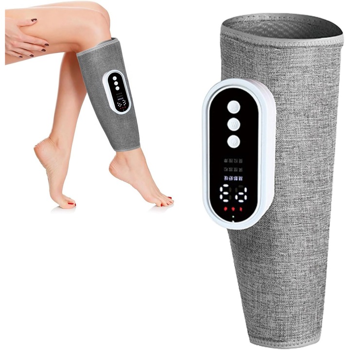 Masajer de picioare, 3 moduri, incalzire, design wireless, dimensiune ajustabila