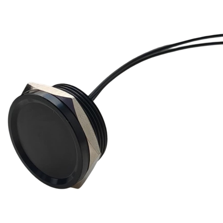 Buton tactil piezoelectric, FILN, 22mm, IP67, inox, 12-24V DC